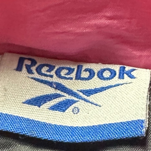 Vintage Black And Pink Girls Reebok Winter Coat With Hood No Size Tag - Picture 14 of 14